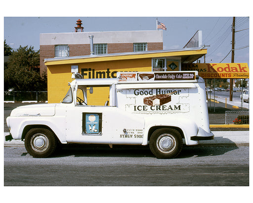 Good Humor Ice Cream Truck with Kodak Film Developing, Brooklyn New York - 1960s