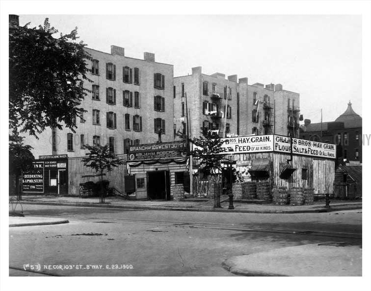 103rd street and Broadway - Upper West Side - Manhattan NY Old Vintage Photos and Images