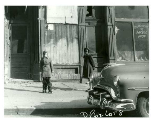1960 Kids on the sidewalk - Brownsville Brooklyn NY Old Vintage Photos and Images