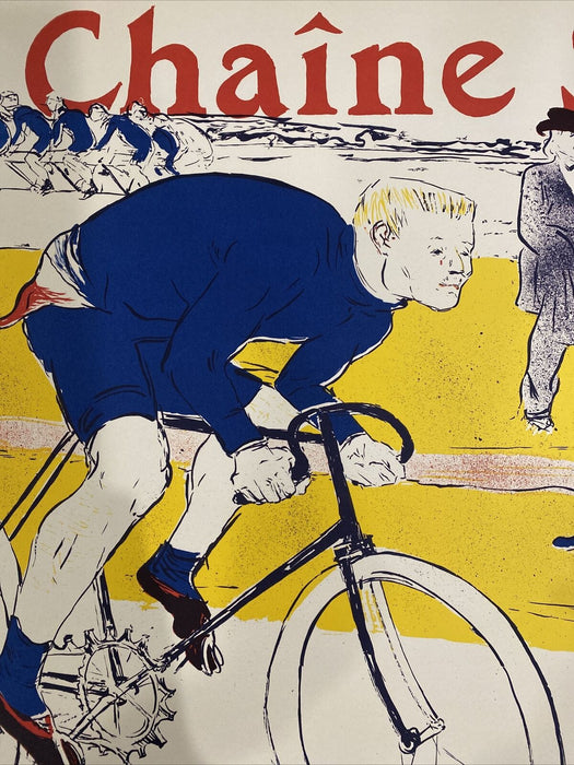 Toulouse Lautrec Original Art Print Lithograph On Rives Paper La Chain Simpson