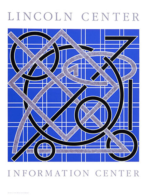 "Lincoln Center Information Center" by Valerie Jaudon  1986 - Seriograph