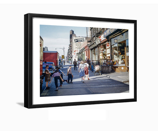 Hell's Kitchen Manhattan Vintage Framed Photo New York Art Print
