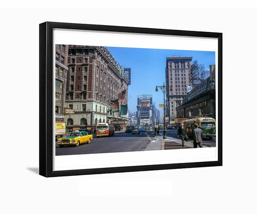 Times Square Bond New York City 1963 Manhattan Framed Photo