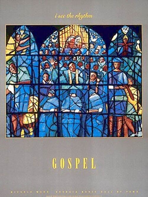 "Gospel" by Michele Wood - Fine Art Offset Print - African American Art