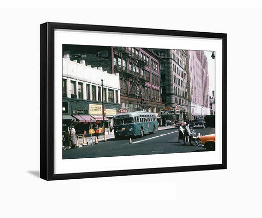 Abraham & Straus / Loew's Metropolitan Theater, 1960 Brooklyn NY Framed Photo