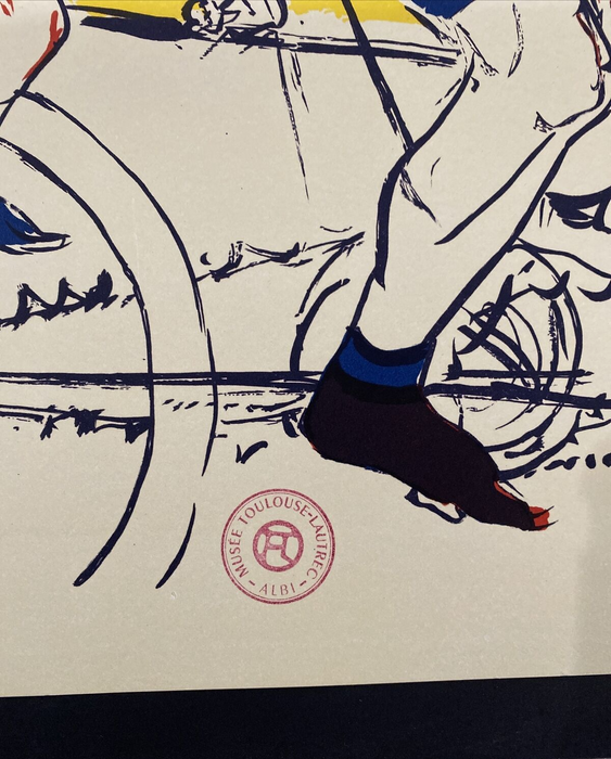 Toulouse Lautrec Original Art Print Lithograph On Rives Paper La Chain Simpson