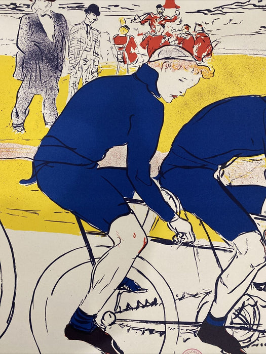 Toulouse Lautrec Original Art Print Lithograph On Rives Paper La Chain Simpson