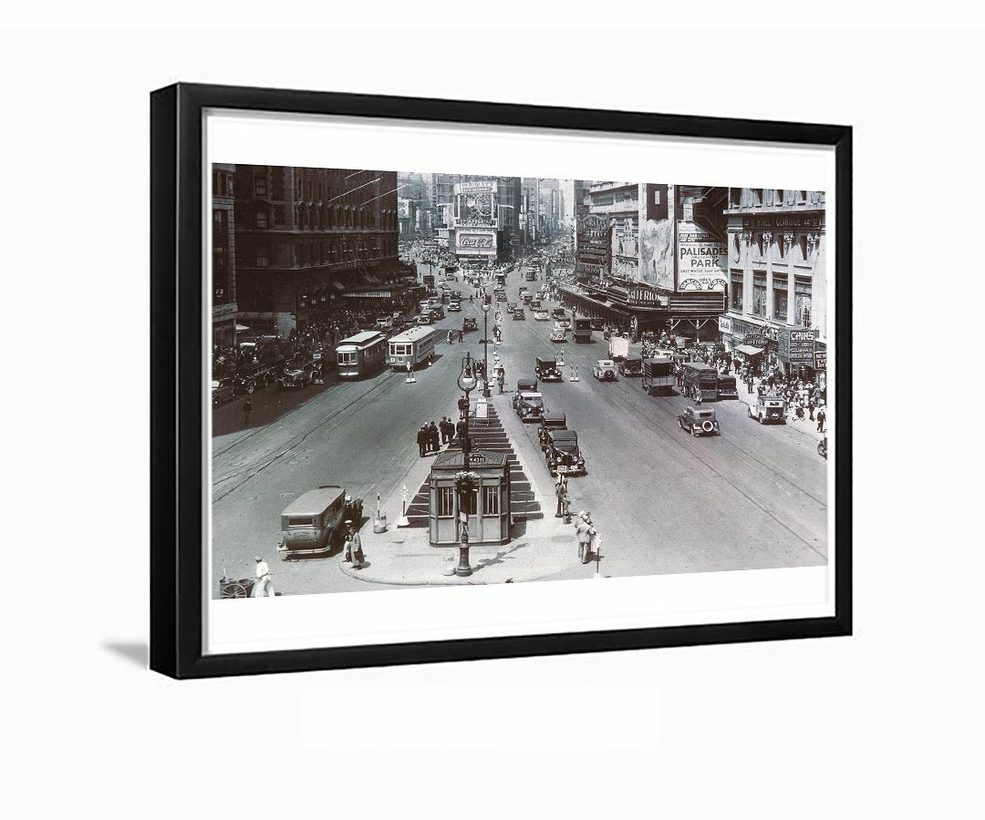 Times Square New York City Manhattan 1920s Framed Photo