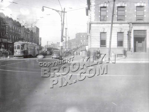 5th Avenue at 86th Street, showing old 64th Precinct, 1940