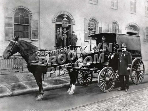 61st Police Precinct, Greenpoint and Manhattan Avenues, c.1900 Old Vintage Photos and Images