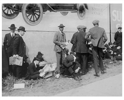 Ebbets Field Fans Waiting for World Series Game Brooklyn - 1920