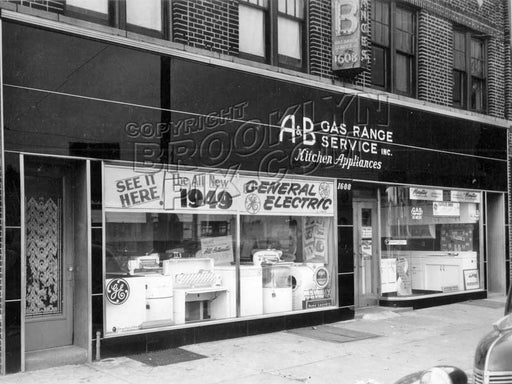 A&B Appliances at 1608 Coney Island Avenue, still in business! 1949 Old Vintage Photos and Images