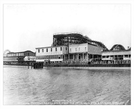 Boardwalk in from Old Jetty No. 10 1922 Old Vintage Photos and Images