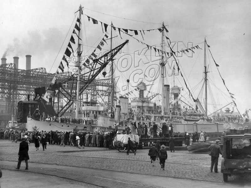 Brooklyn Navy Day, when the facility was open to the public, October 27, 1930 Old Vintage Photos and Images