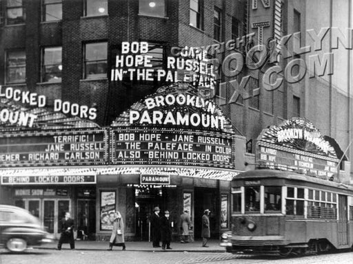 Brooklyn Paramount Theater, at Flatbush and DeKalb Avenues, 1948 Old Vintage Photos and Images
