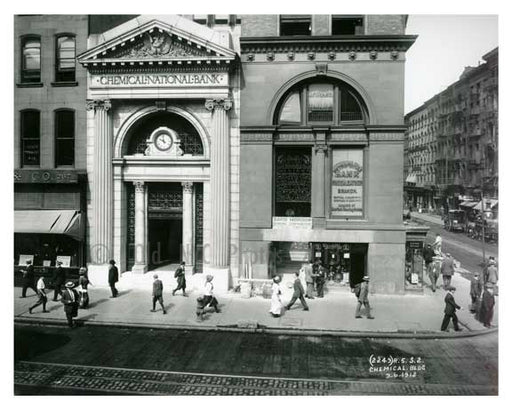 "Chemical National Bank" Broadway  1912 - Soho Downtown Manhattan NYC G Old Vintage Photos and Images