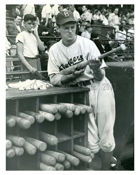 Eddie Basinski shortstop for the Brooklyn Dodgers - NYC