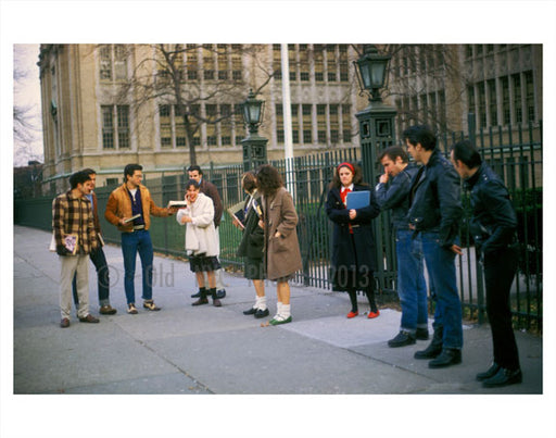 Filming "Lords of Flatbush"  with Henry Winkler & Sylvester Stallone A Old Vintage Photos and Images