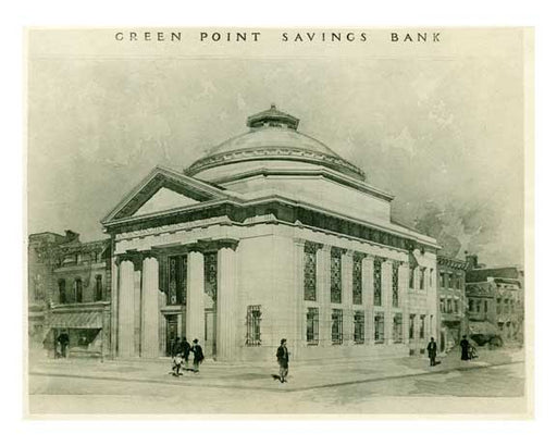 Greenpoint Savings Bank 1909 - Brooklyn NY Old Vintage Photos and Images