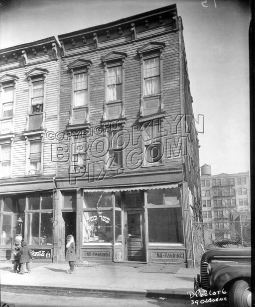 Kosher butcher at 39 Osborn Street Old Vintage Photos and Images