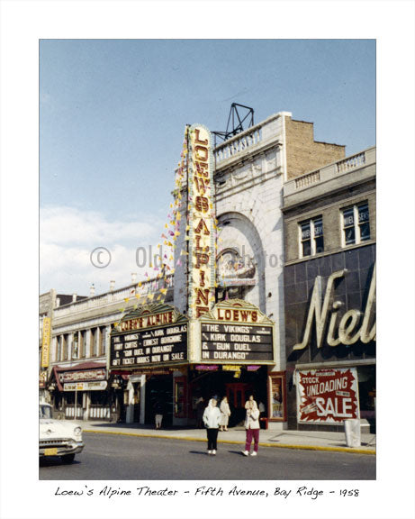 Loews Alpine Theater, 5th Ave 1958
