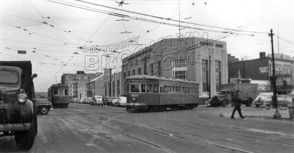 McDonald Avenue north to Church Avenue, 1950 Old Vintage Photos and Images