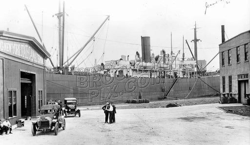 New York State barge terminal, foot of Dupont Street, 1920 Old Vintage Photos and Images