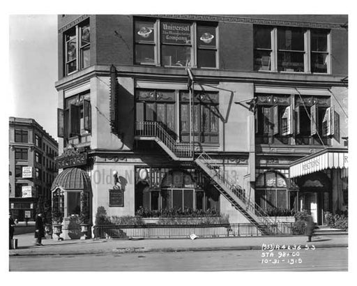 "Rectors Restaurant" S.E. corner of Broadway & West 44th Street - Midtown Manhattan - 1915 Old Vintage Photos and Images