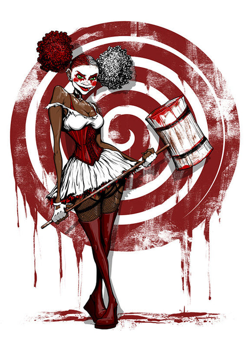 African American Black Harley Quinn Art Print Comic Pop Art