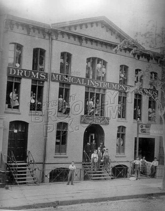 The original Fred. Gretsch Music Factory, Williamsburg, c.1890. Photo courtesy Fred Gretsch Old Vintage Photos and Images