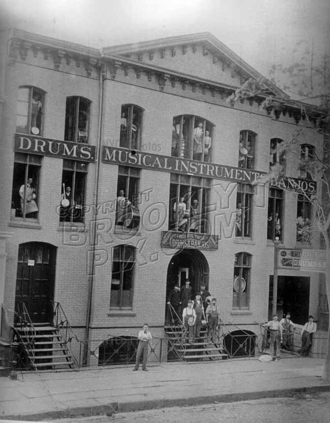The original Fred. Gretsch Music Factory, Williamsburg, c.1890. Photo courtesy Fred Gretsch Old Vintage Photos and Images