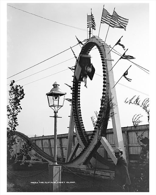 The Flip Flap Roller Coaster, Coney Island New York - 1903