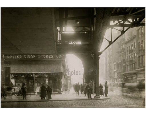 "United Cigar Stores" Bowery - east side at Grand Street January 25 1916 Old Vintage Photos and Images