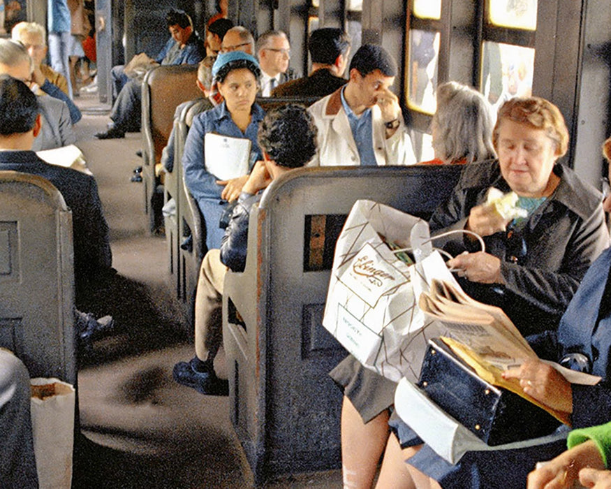 1969 Myrtle Avenue L, Train with Passengers