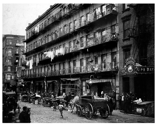 Elizabeth Street Tenements, Manhattan New York City - 1900s