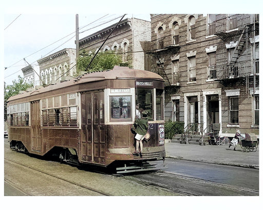 86th Street / Elmer Park Trolley, Brooklyn New York - 1930s