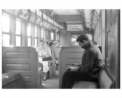 Train Traveler, Brooklyn New York - 1960