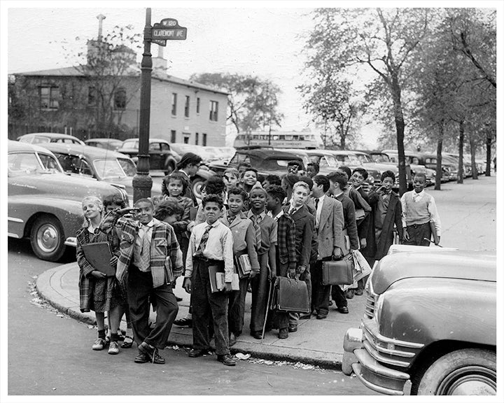 Clermont Avenue & West 120th Street Harlem School Children - 1940s