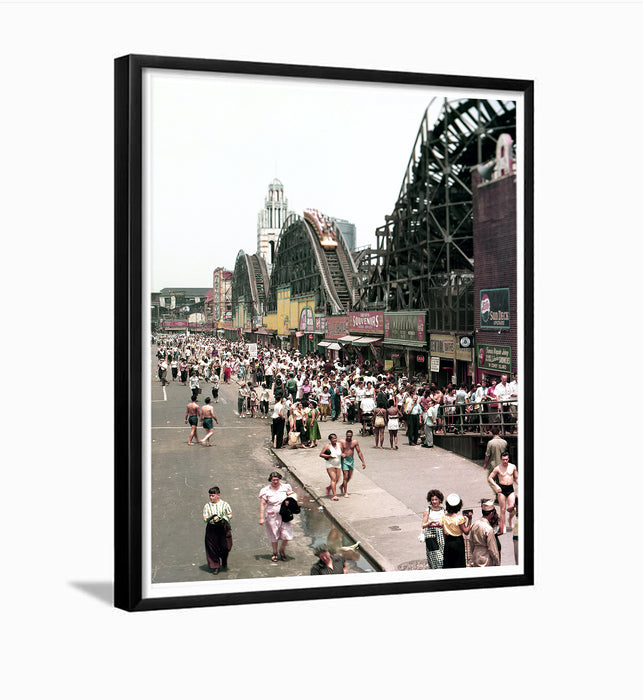 Coney Island Boardwalk 8X10 Framed Photo Ready To Hang