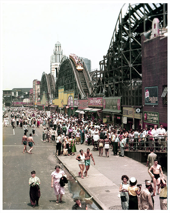 Coney Island Boardwalk 8X10 Framed Photo Ready To Hang