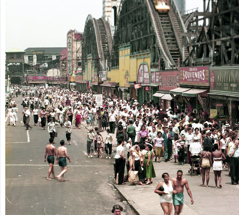 Coney Island Boardwalk 8X10 Framed Photo Ready To Hang