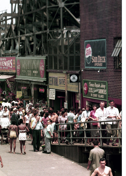 Coney Island Boardwalk 8X10 Framed Photo Ready To Hang