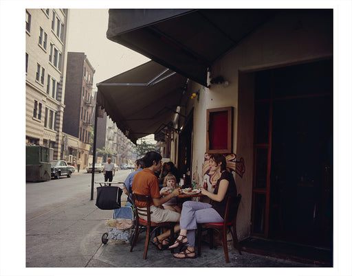 Family Eating in Greenwich Village, New York City - 1970s