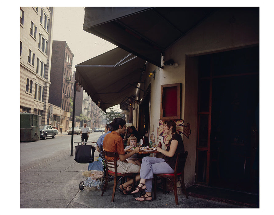 Family Eating in Greenwich Village, New York City - 1970s