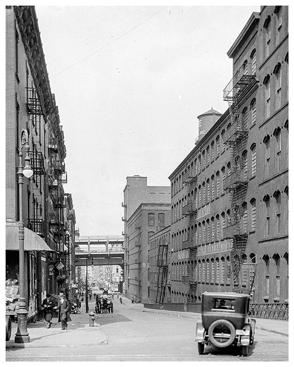 Grand Street & Sheriff, Williamsburg Bridge Manhattan - 1928