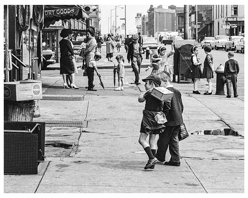 Kids on Street Corner New York City - 1950s
