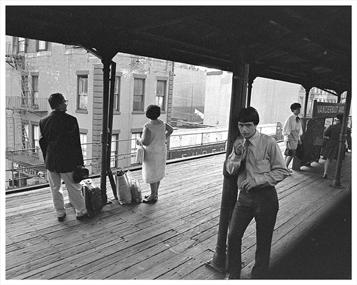 Myrtle Avenue El, Clinton Hill Brooklyn New York - 1969