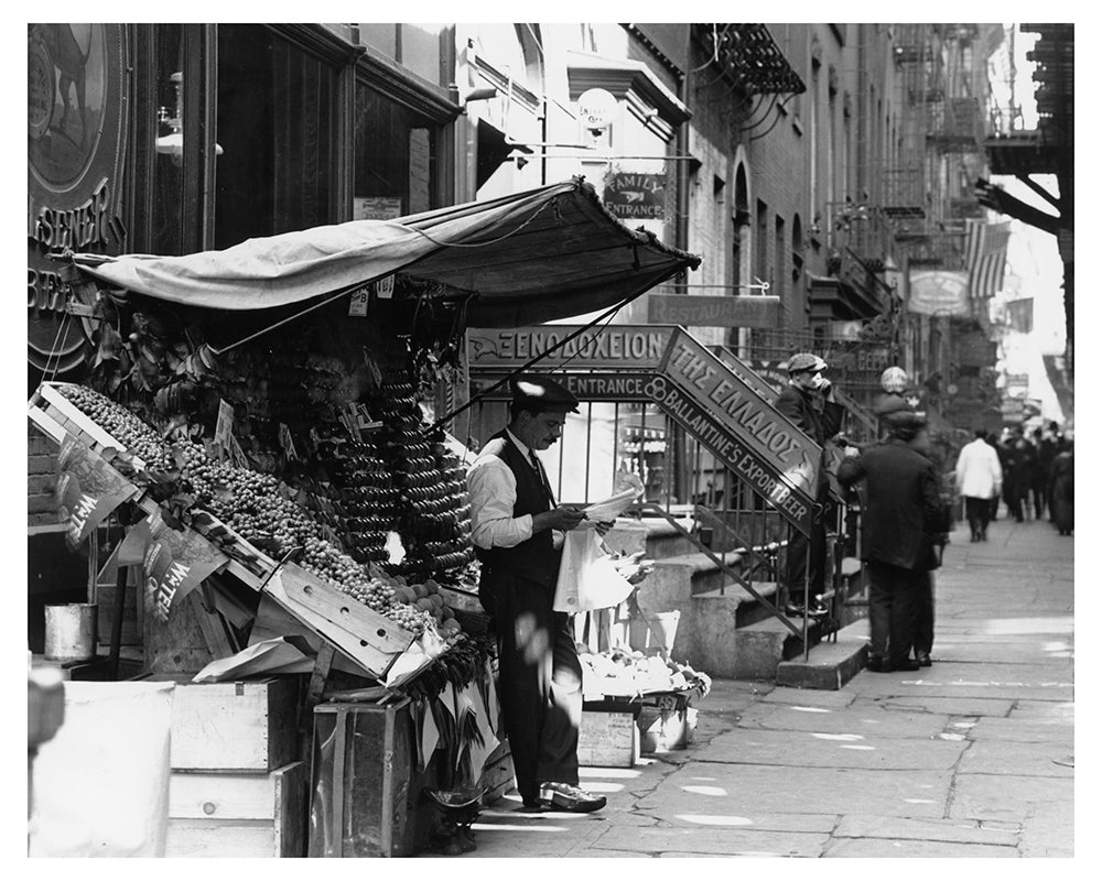 Upclose street view Greenwich Street - Greenwich Village - Manhattan  1914