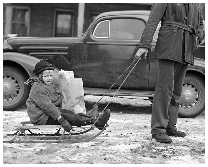 Sled Ride & Grocery Run - 1930s