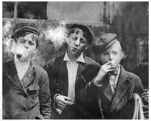 Kids Smoking, New York City - 1920s